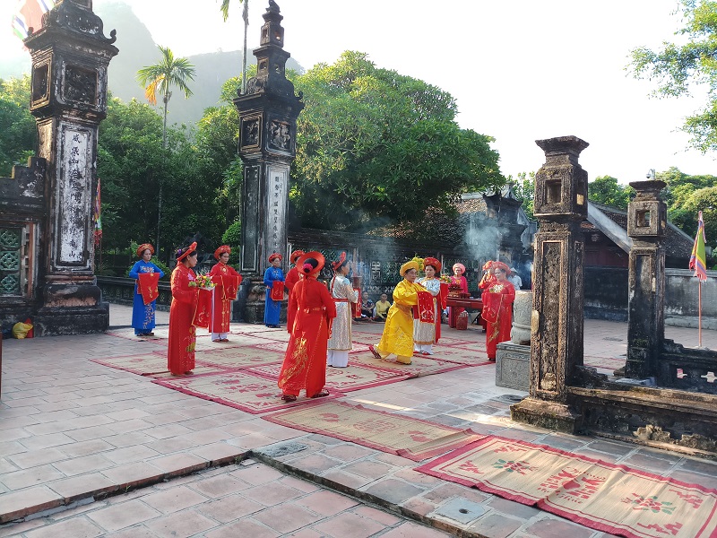 Tế lễ trong ngày giỗ vua Đinh Tiên Hoàng tại di tích lịch sử - văn hóa Cố đô Hoa Lư