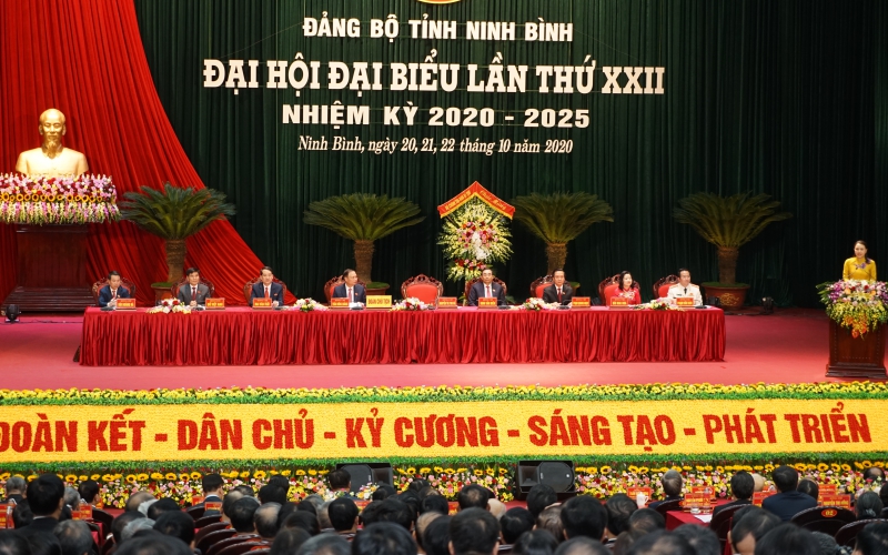 Khai mạc Đại hội đại biểu Đảng bộ tỉnh Ninh Bình lần thứ 22
