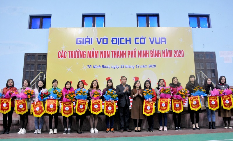 Giải vô địch cờ vua các trường mầm non thành phố Ninh Bình năm 2020
