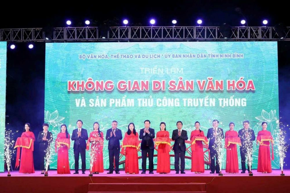 Trung tâm Văn hoá tỉnh Ninh Bình tham gia Triển lãm  “Không gian Di sản Văn hoá và sản phẩm thủ công truyền thống” năm 2023.