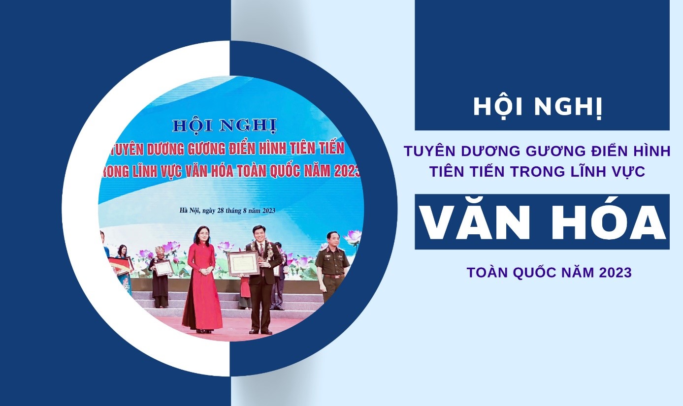 Đại biểu tỉnh Ninh Bình tham dự Hội nghị Tuyên dương gương điển hình tiên tiến trong lĩnh vực văn hóa toàn quốc năm 2023